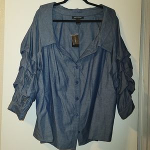 BNWT Blue Shirt from Ashley Stewart